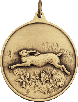 Medaille - Hase mit Gravur